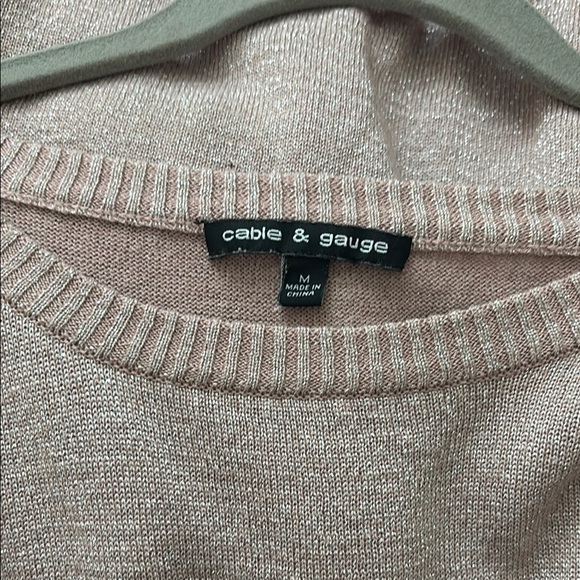 Cable & Gauge Metallic Knit Sweater - Picture 2 of 3